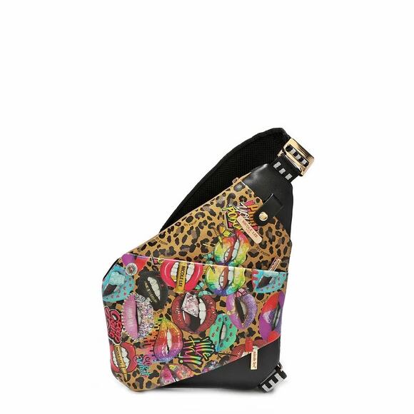 Nicole Lee USA Miranda Vegan Leather Adjustable Strap Slip Pocket Sling Backpack main image 4